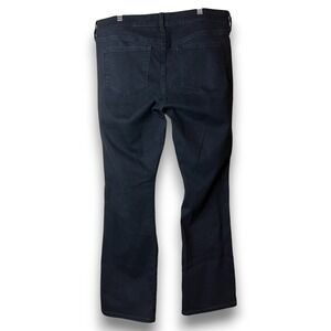Old Navy Womens Mid Rise Kicker‎ Boot Cut Jeans Sz 14 Black Stretch Denim Pants